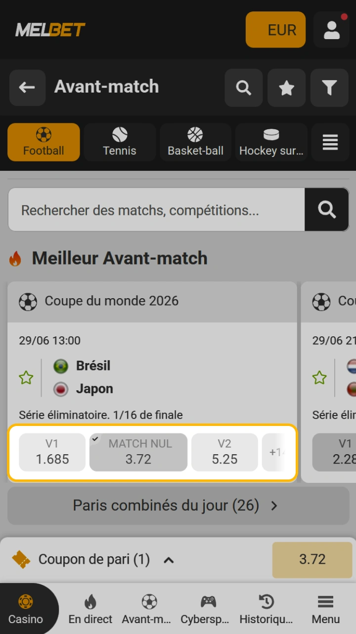 Profitez des meilleures cotes pour maximiser vos gains chez Melbet.