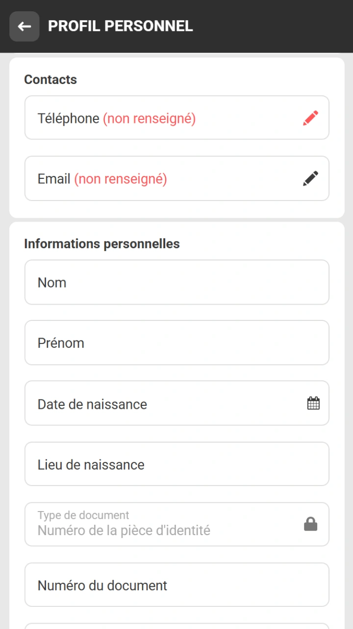Complétez votre profil utilisateur pour garantir la sécurité de toutes vos transactions sur Melbet.
