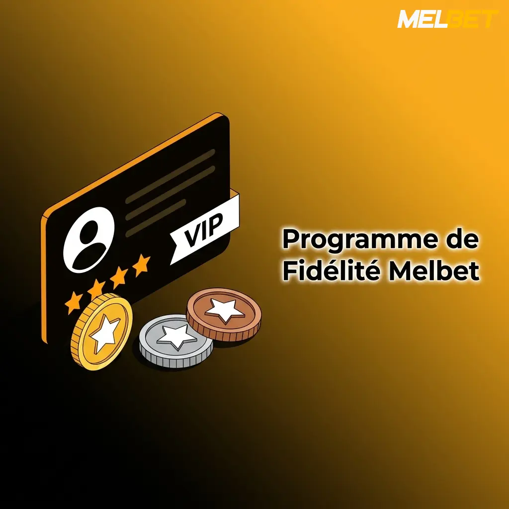 Programme de fidélité Melbet : niveaux VIP Bronze à Platinum, points échangeables contre cash bonus